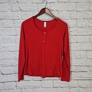 Stars Above long sleeve henley sleep shirt